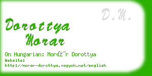 dorottya morar business card